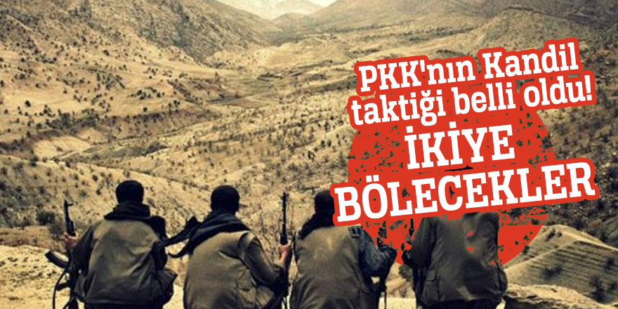 PKK'nın Kandil taktiği belli oldu! İkiye bölecekler