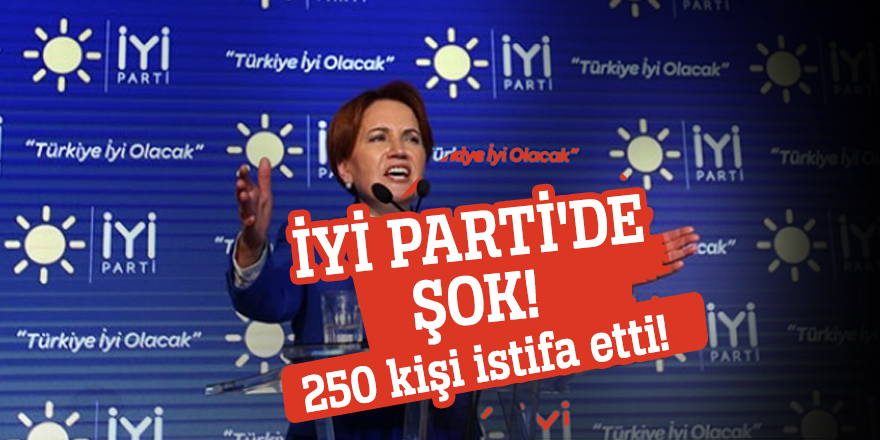 İyi Parti'de şok! 250 kişi istifa etti!