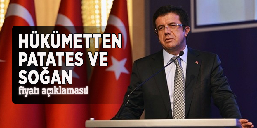 Hükümetten patates ve soğan fiyatı açıklaması!
