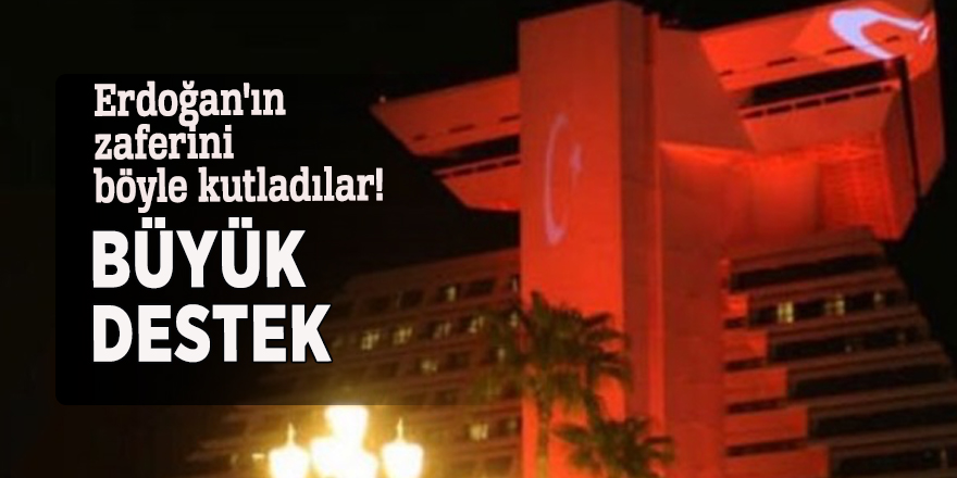 Erdoğan'ın zaferini böyle kutladılar! Büyük destek