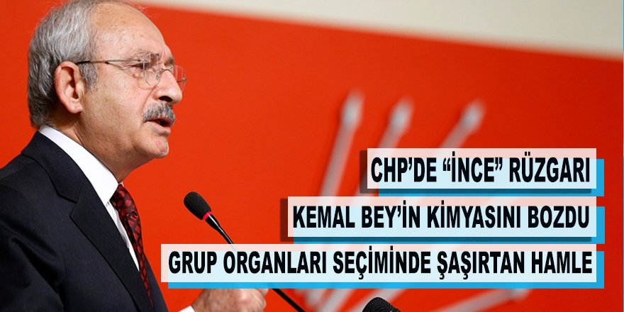 CHP'de 'İNCE' rüzgarı Kemal Bey'in kimyasını bozdu!