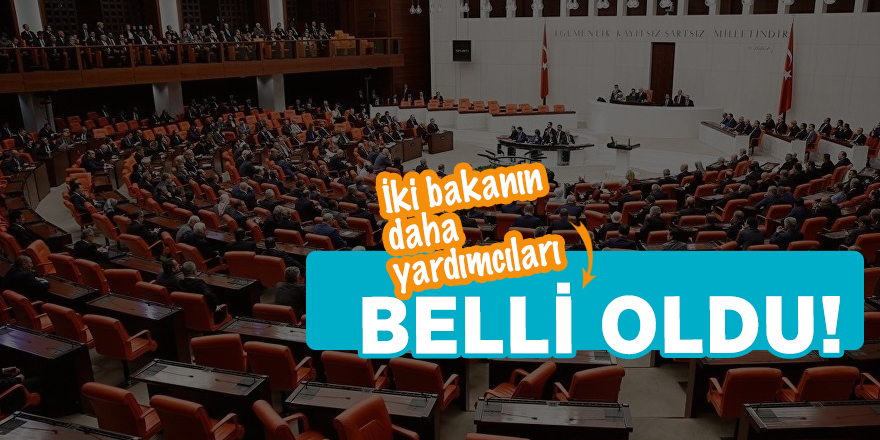 İki bakanın daha yardımcıları belli oldu!