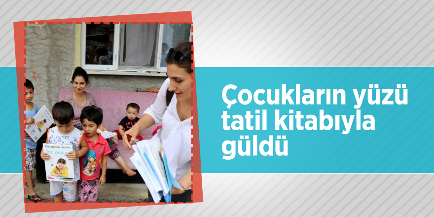 Çocukların yüzü tatil kitabıyla güldü