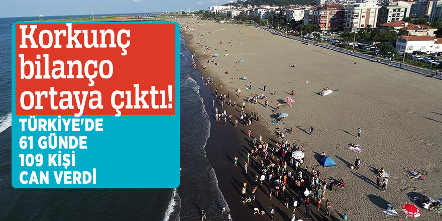 Korkunç bilanço ortaya çıktı! Türkiye'de 61 günde 109 kişi can verdi