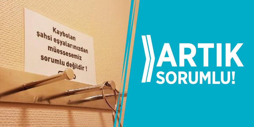 Soyunma kabininde çalınan eşyadan mağaza sorumlu