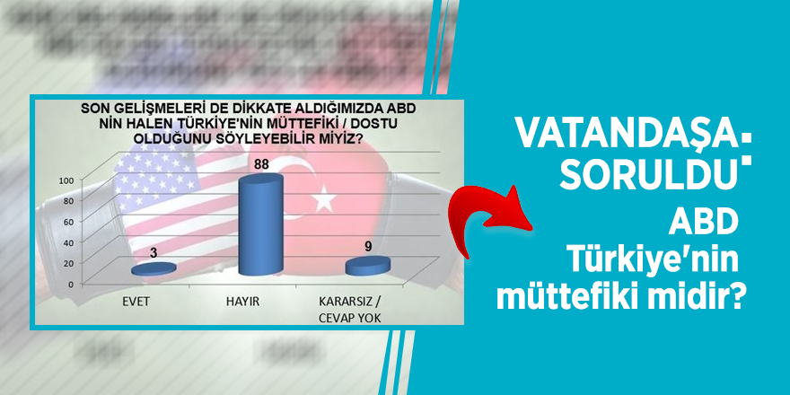 Vatandaşa soruldu: ABD Türkiye'nin müttefiki midir?