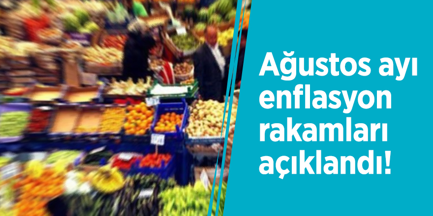 Ağustos ayı enflasyon rakamları açıklandı!