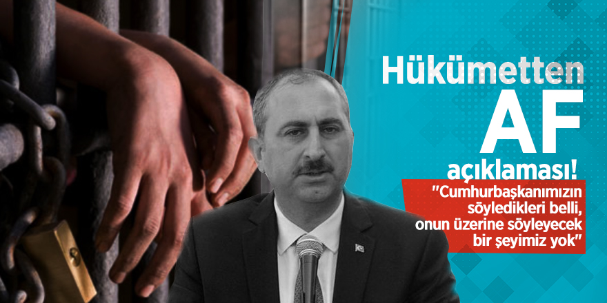 Hükümetten af açıklaması!
