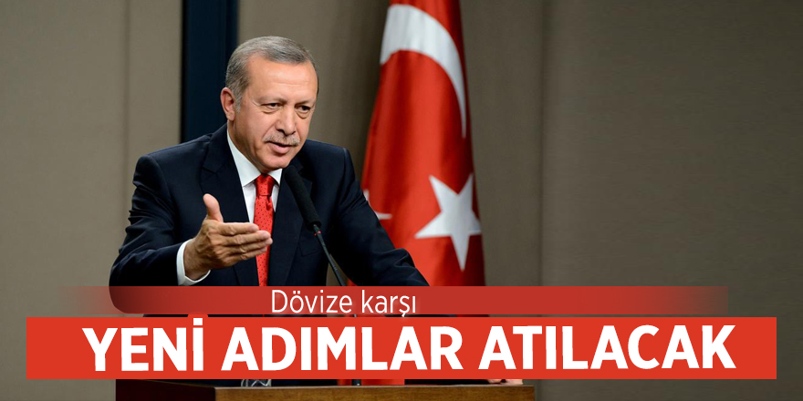 Cumhurbaşkanı Erdoğan: Dövize karşı yeni adımlar atılacak