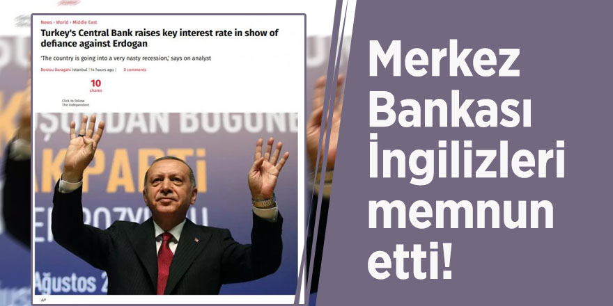 Merkez Bankası İngilizleri memnun etti!