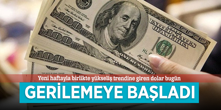 Dolar gerilemeye başladı
