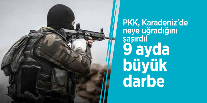 PKK, Karadeniz'de neye uğradığını şaşırdı! 9 ayda büyük darbe