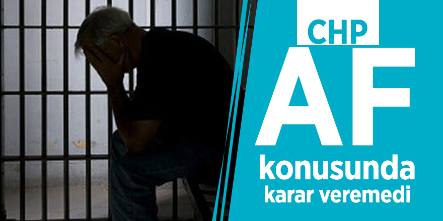 CHP af konusunda karar veremedi