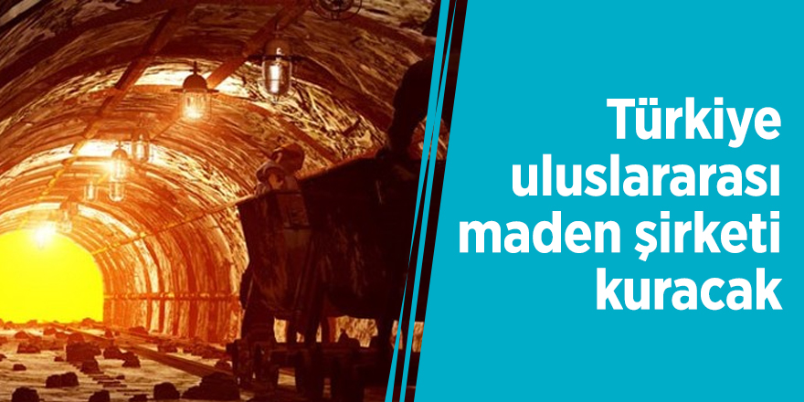 Türkiye uluslararası maden şirketi kuracak