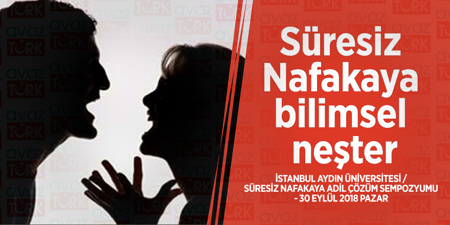 Süresiz Nafakaya bilimsel neşter!