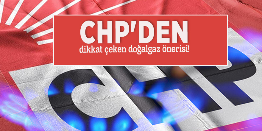 CHP'den dikkat çeken doğalgaz önerisi!