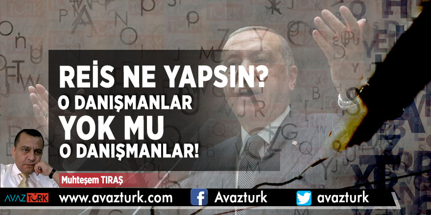 REİS NE YAPSIN? O DANIŞMANLAR YOK MU O DANIŞMANLAR!