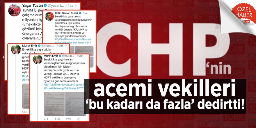 CHP’nin acemi vekilleri ‘bu kadarı da fazla’ dedirtti!