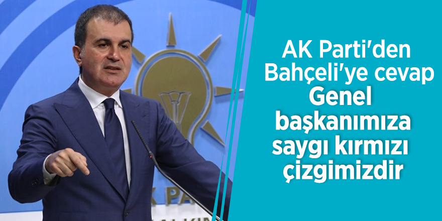 AK Parti'den Bahçeli'ye cevap