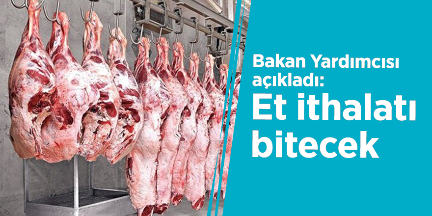 Bakan Yardımcısı açıkladı: Et ithalatı bitecek