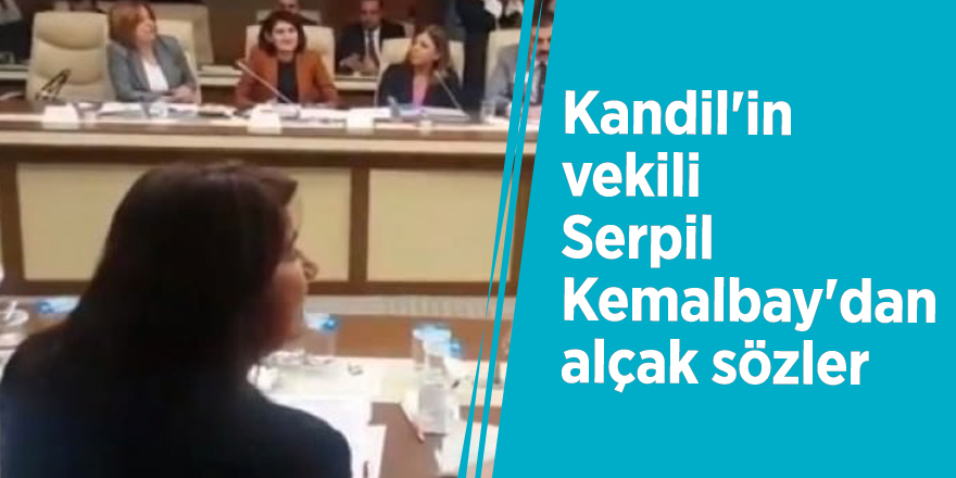 Kandil'in vekili Serpil Kemalbay'dan alçak sözler