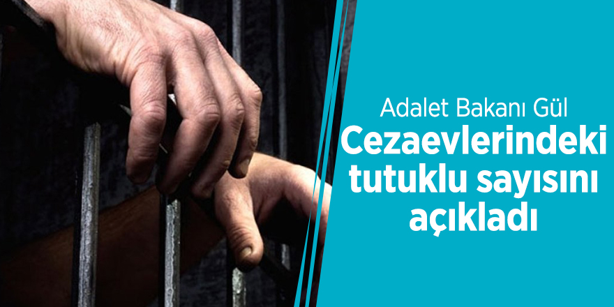 Adalet Bakanı, cezaevlerindeki tutuklu sayısını açıkladı