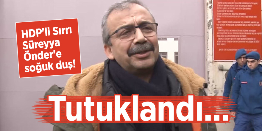 HDP'li Sırrı Süreyya Önder'e soğuk duş! Tutuklandı...
