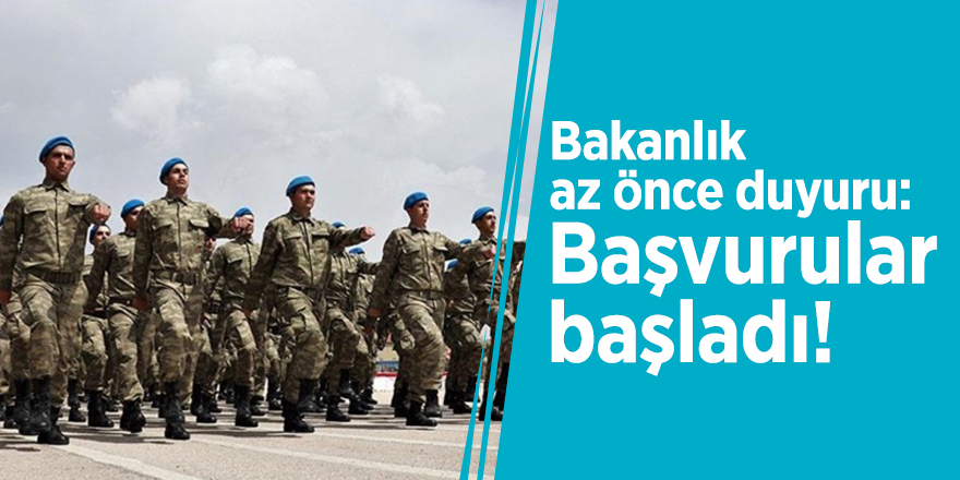 Bakanlık az önce duyuru: Başvurular başladı!