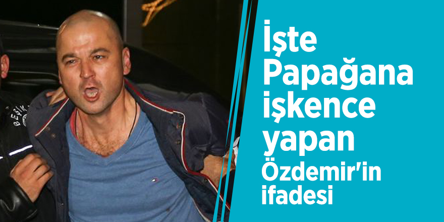 İşte Papağana işkence yapan Özdemir'in ifadesi