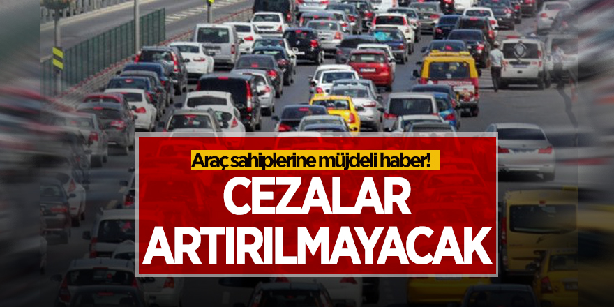 Araç sahiplerine müjdeli haber! Cezalar 2019'da artırılmayacak