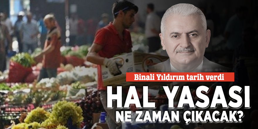 Hal yasası ne zaman çıkacak? Binali Yıldırım tarih verdi