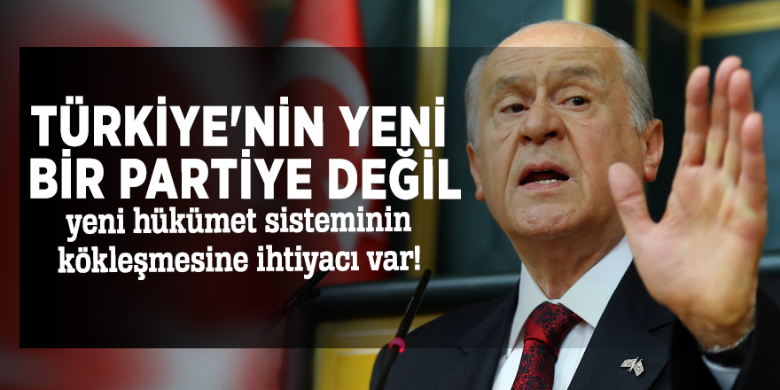 MHP lideri Devlet Bahçeli'den çok sert yeni parti açıklaması