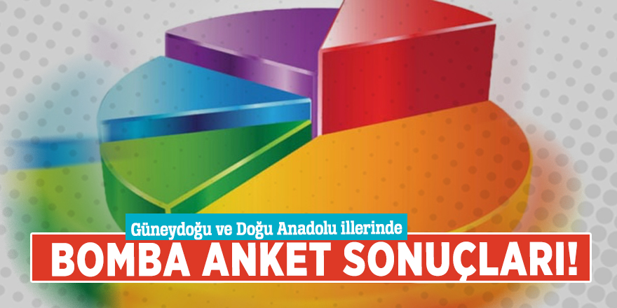 Güneydoğu ve Doğu Anadolu illerinde bomba anket sonuçları!