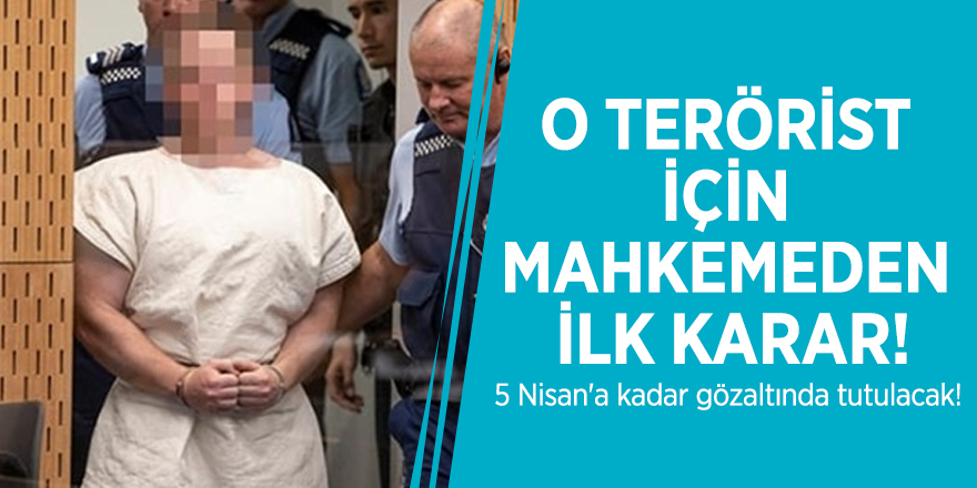 O terörist için mahkemeden ilk karar!