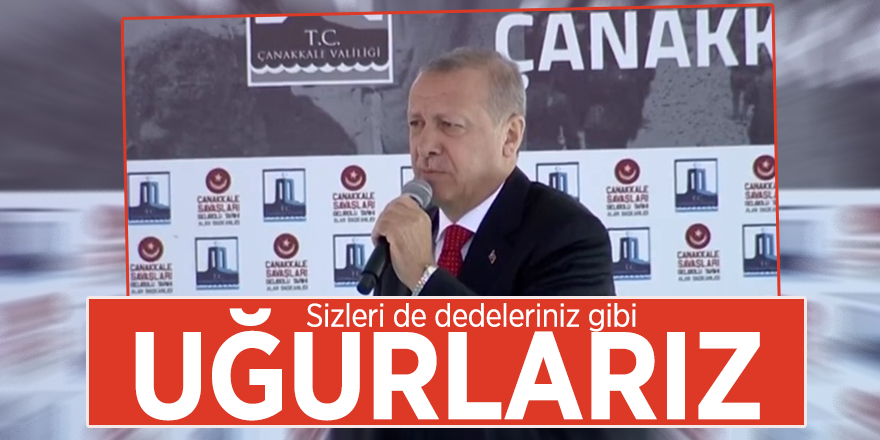 Erdoğan'dan dünyaya net mesaj: Sizleri de dedeleriniz gibi uğurlarız