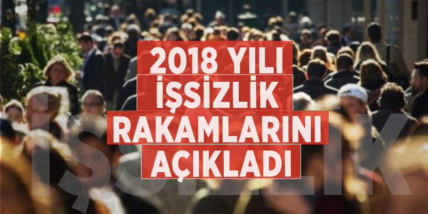 TÜİK 2018 yılı işsizlik rakamlarını açıkladı