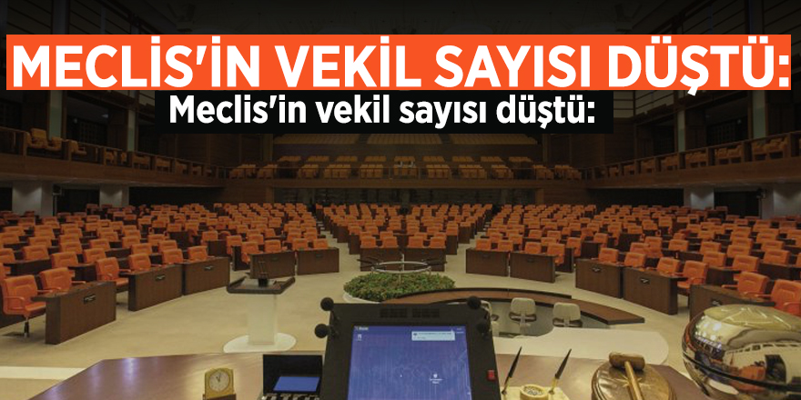 Meclis'in vekil sayısı düştü: İşte başkan seçilen vekiller