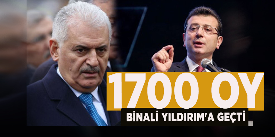 CHP kabul etti! İstanbul'da 1700 oy Binali Yıldırım'a geçti