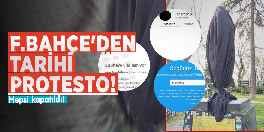 F.Bahçe'den tarihi protesto! Hepsi kapatıldı!