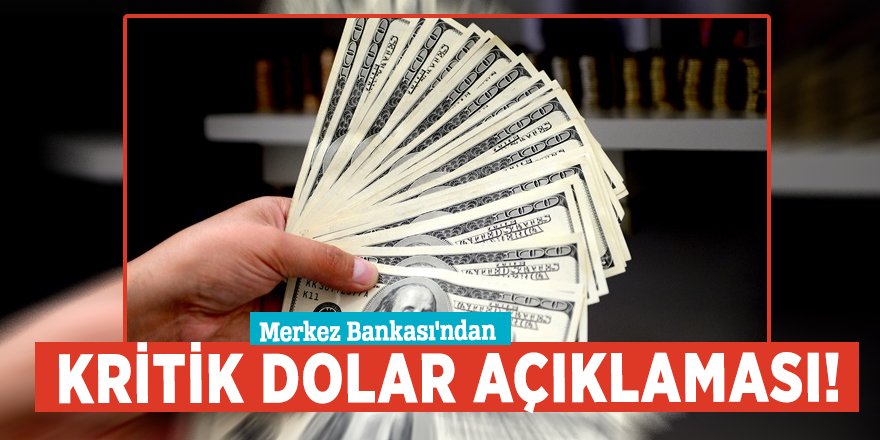 Merkez Bankası'ndan kritik dolar açıklaması!