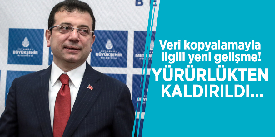 Veri kopyalamayla ilgili yeni gelişme! Yürürlükten kaldırıldı...