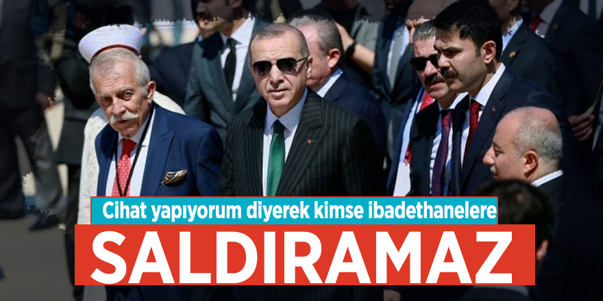 Cumhurbaşkanı Erdoğan'dan Büyük Çamlıca Camii'nde önemli açıklamalar