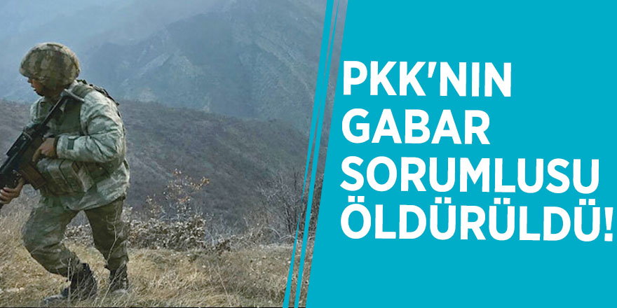 PKK'nın Gabar sorumlusu öldürüldü!