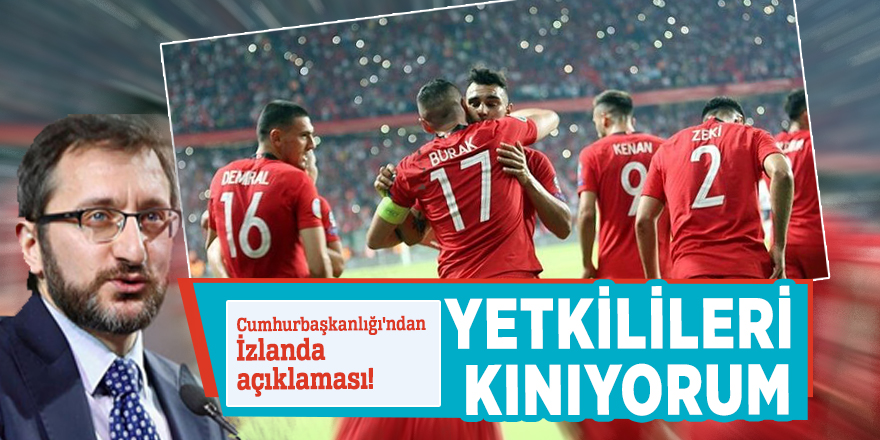 Cumhurbaşkanlığı'ndan İzlanda açıklaması! "Yetkilileri kınıyorum"