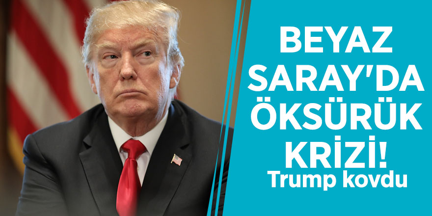 Beyaz Saray'da öksürük krizi! Trump kovdu