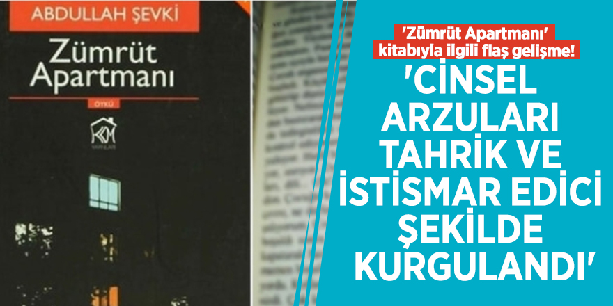 'Zümrüt Apartmanı' kitabıyla ilgili flaş gelişme!