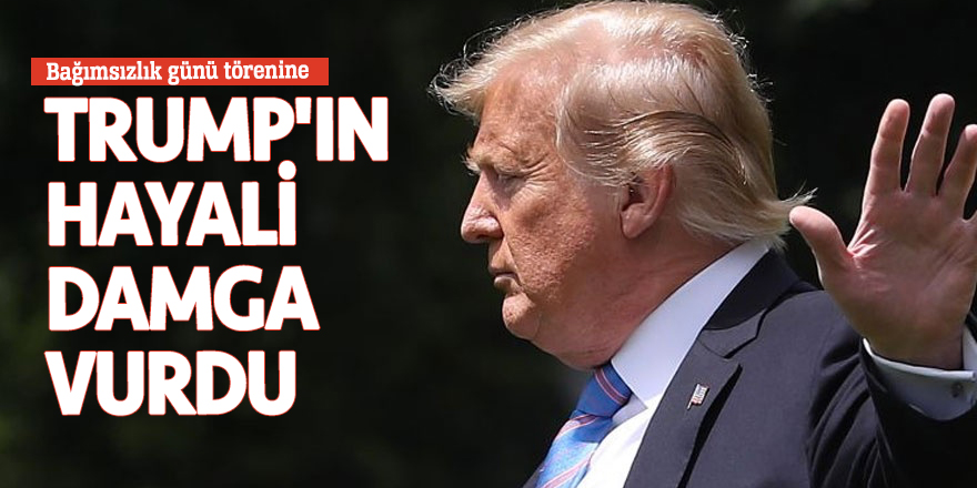 Bağımsızlık günü törenine Trump'ın hayali damga vurdu