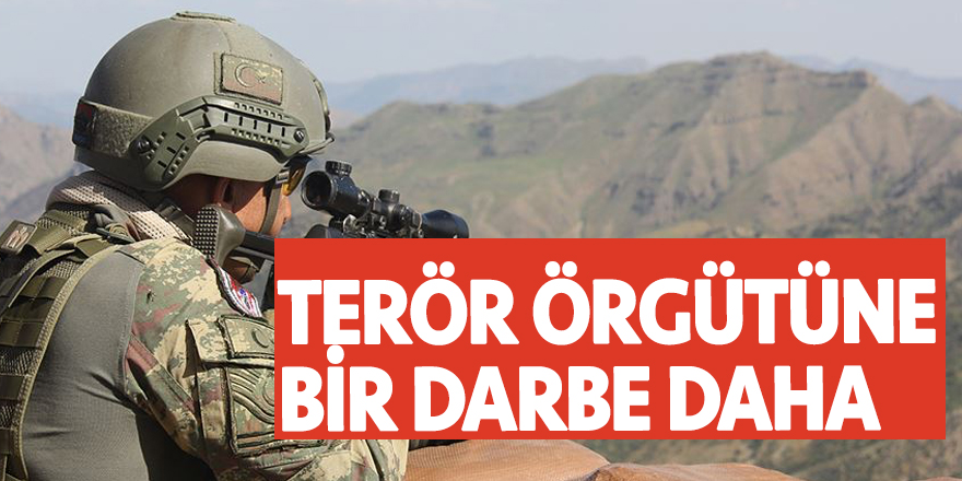 Terör örgütüne bir darbe daha