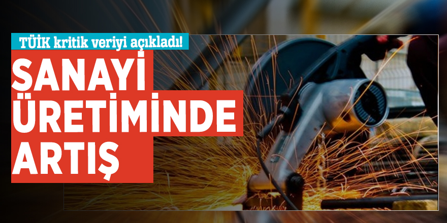 TÜİK kritik veriyi açıkladı! Sanayi üretiminde artış