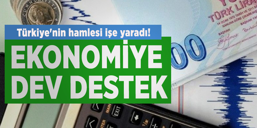 Türkiye'nin hamlesi işe yaradı! Ekonomiye dev destek